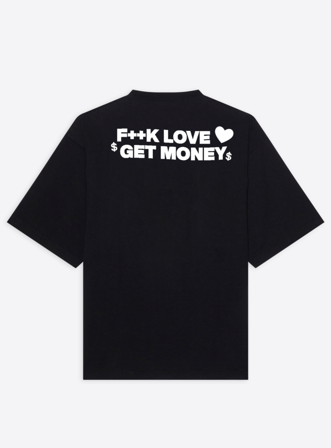 Camiseta con el estampado Fuck Love and get money